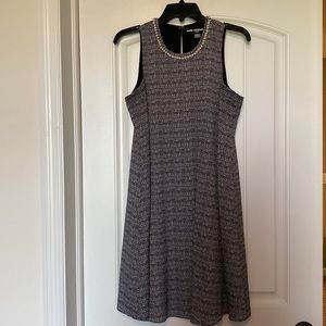 Karl Lagerfeld Black and White Sleeveless Dress